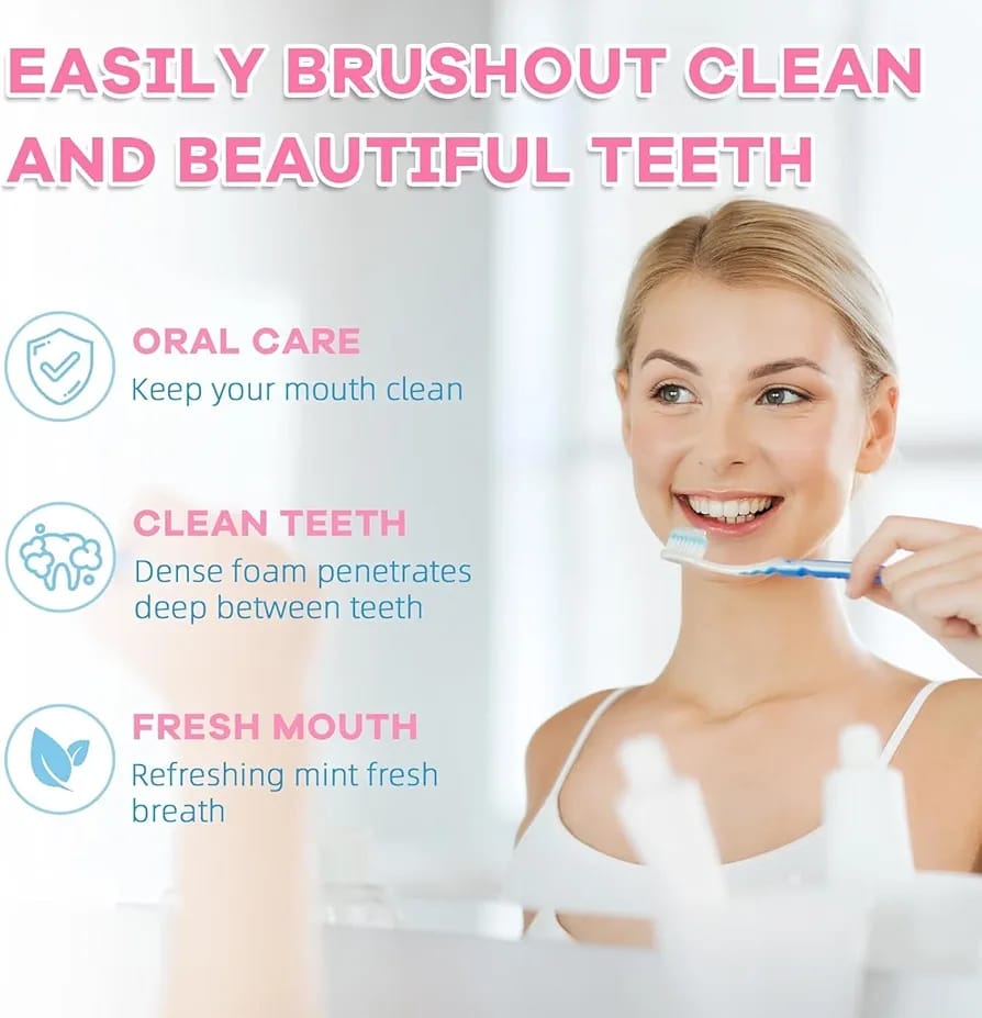 Whitening Toothpaste 100ml with Probiotics & Niacinamide | Safe Deep Cleaning Formula | Removes Surface Stains | Enamel Protection | Fresh Breath for Everyday Oral Care