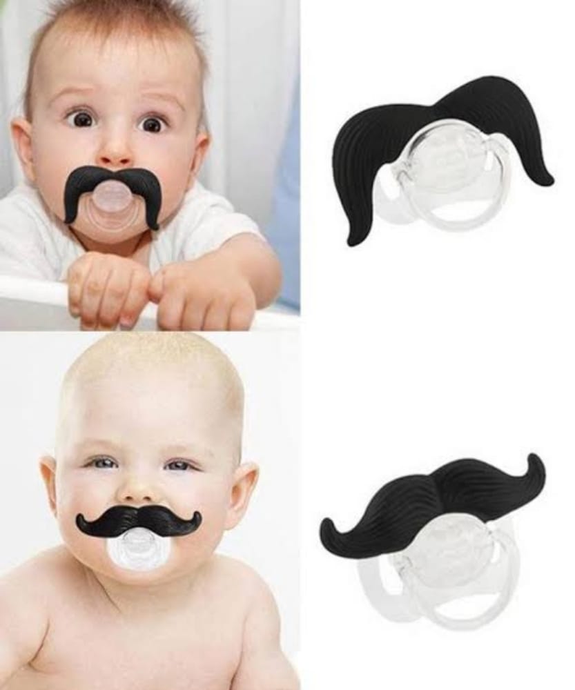 Mustache Pacifier Funny Binky Modern Family Travelwant Funny