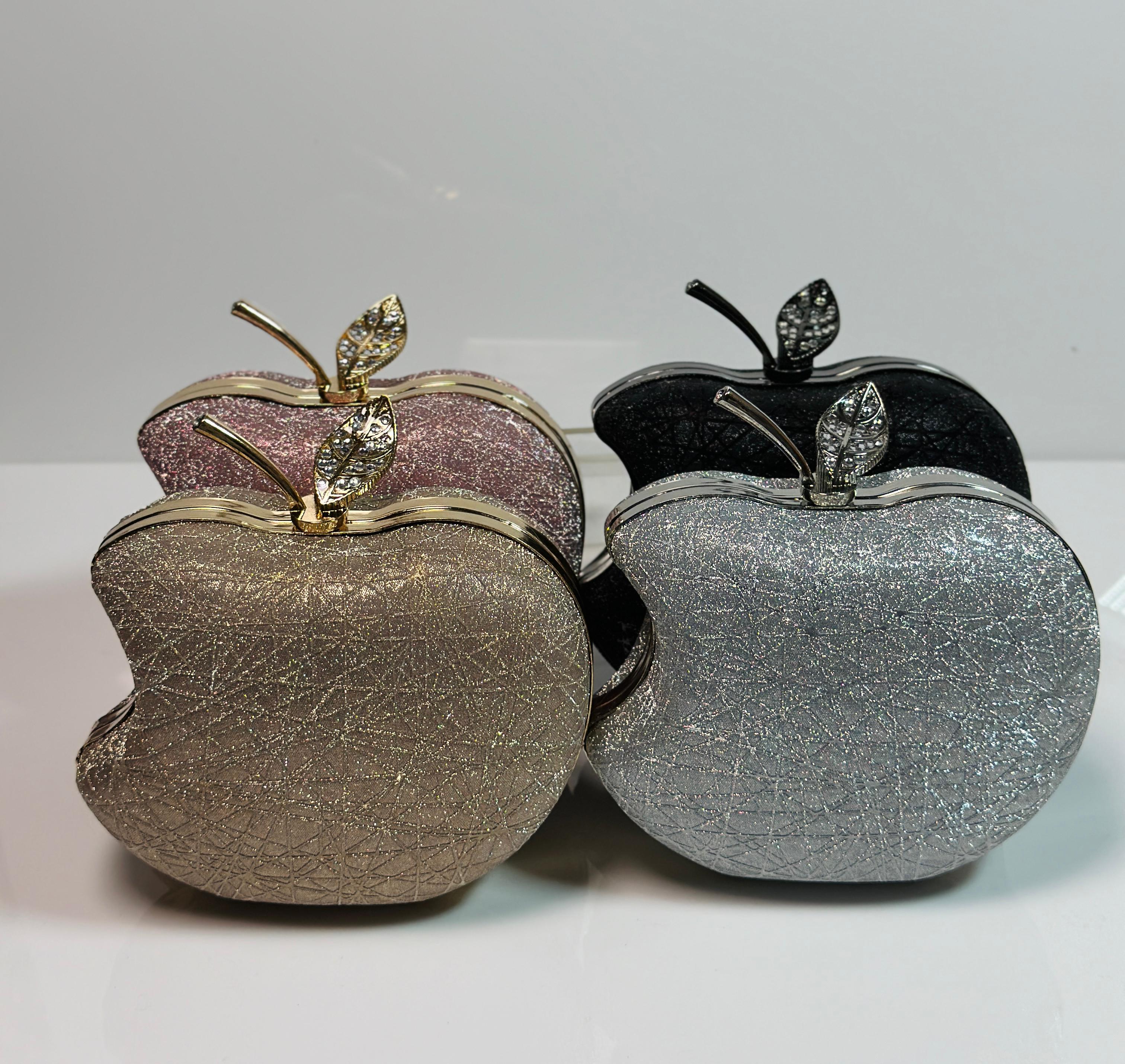 Glamorous Apple Shape Evening Clutch for Women | Perfect Party & Wedding Handbag