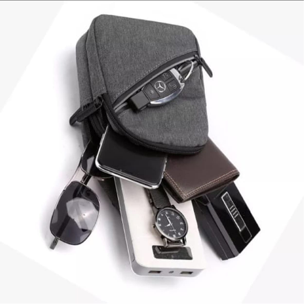 Men Fashion Multifunction Travel Shoulder Bag Small Bag Portable Crossbody Bags Mens Casual Bag Fashion Outdoor Sling Bag Travel Day Pack Chest Bag Crossbody Bag Single Shoulder Bag