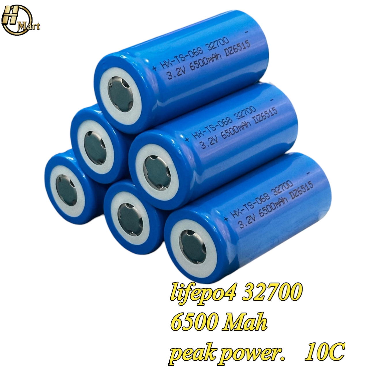 32700 6500mAh 3C LiFePO4 Battery Cell | 3.2V 6.5Ah HX-T3-068 Rechargeable LFP Cell for Solar, Inverter, EV, UPS in pakistan for high capacity lithium battery pack price in Pakistan