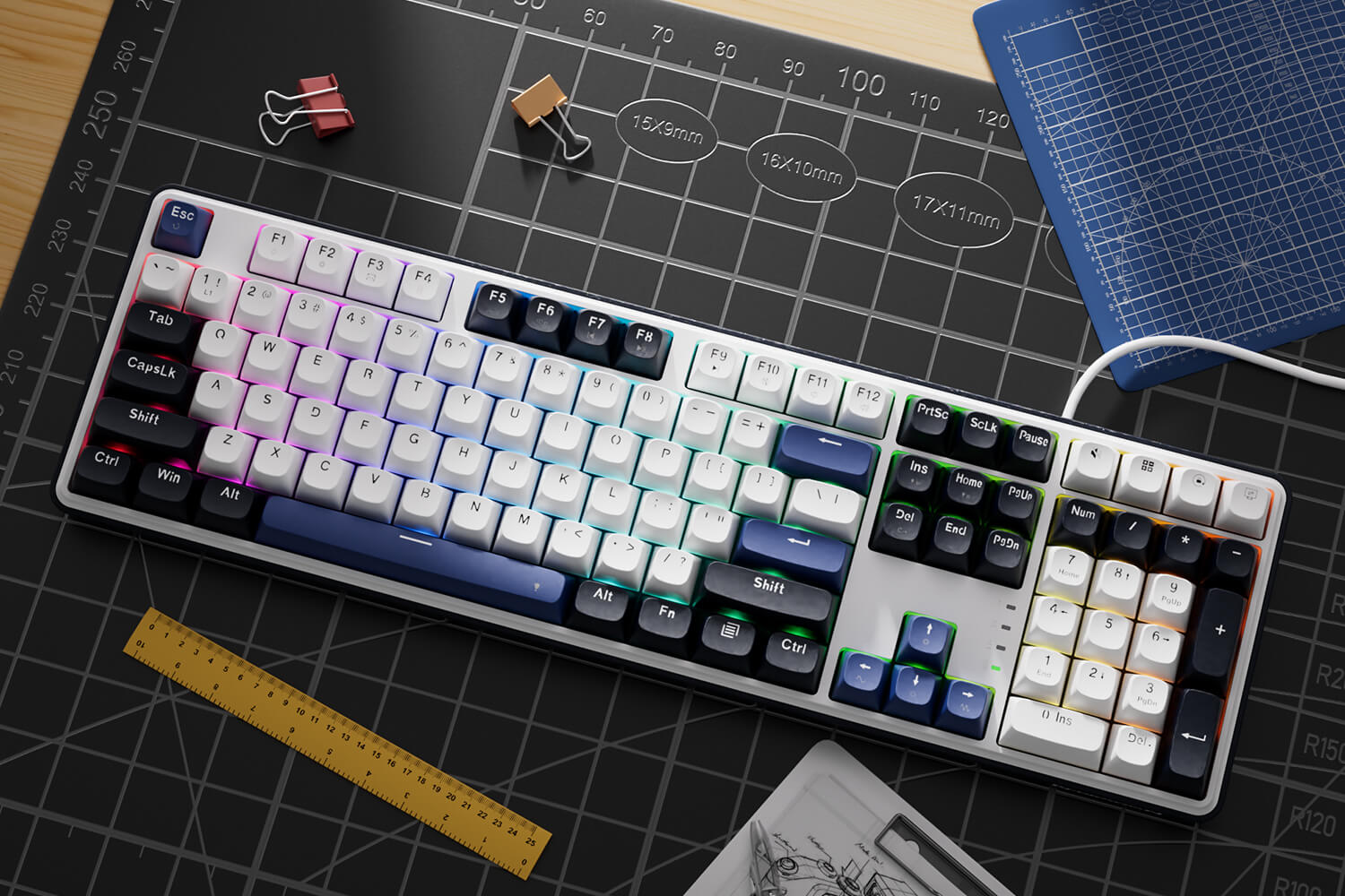 Redragon K689 WYVERN RGB Wired Mechanical Keyboard Full Size Upgraded Hot-swappable Socket Custom Linear Switch 14 bcc5d350e4b055f0589f2610b13f0a01