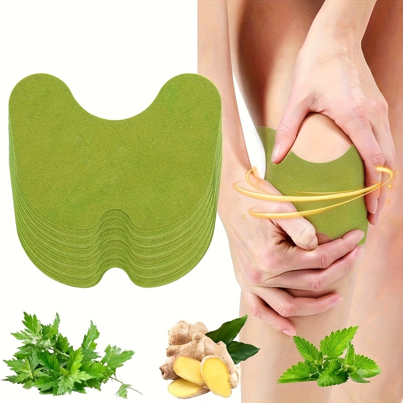 10 PCS Herbal Knee Pain Relief Patches – Extra Strength Pain Relief ...