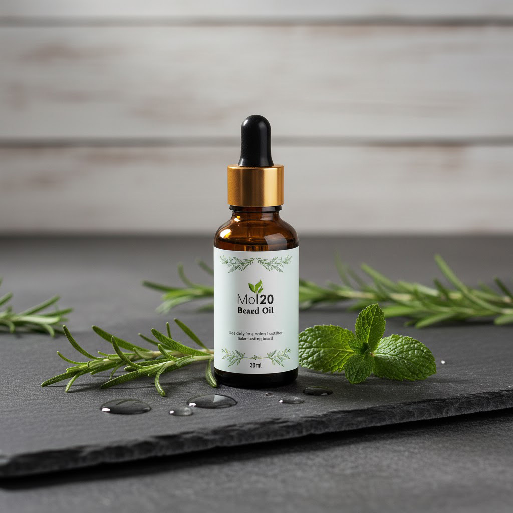 100% Natural Beard Oil for Men - Soften, Tame, and Shine Your Beard - 30ml - by Mol20