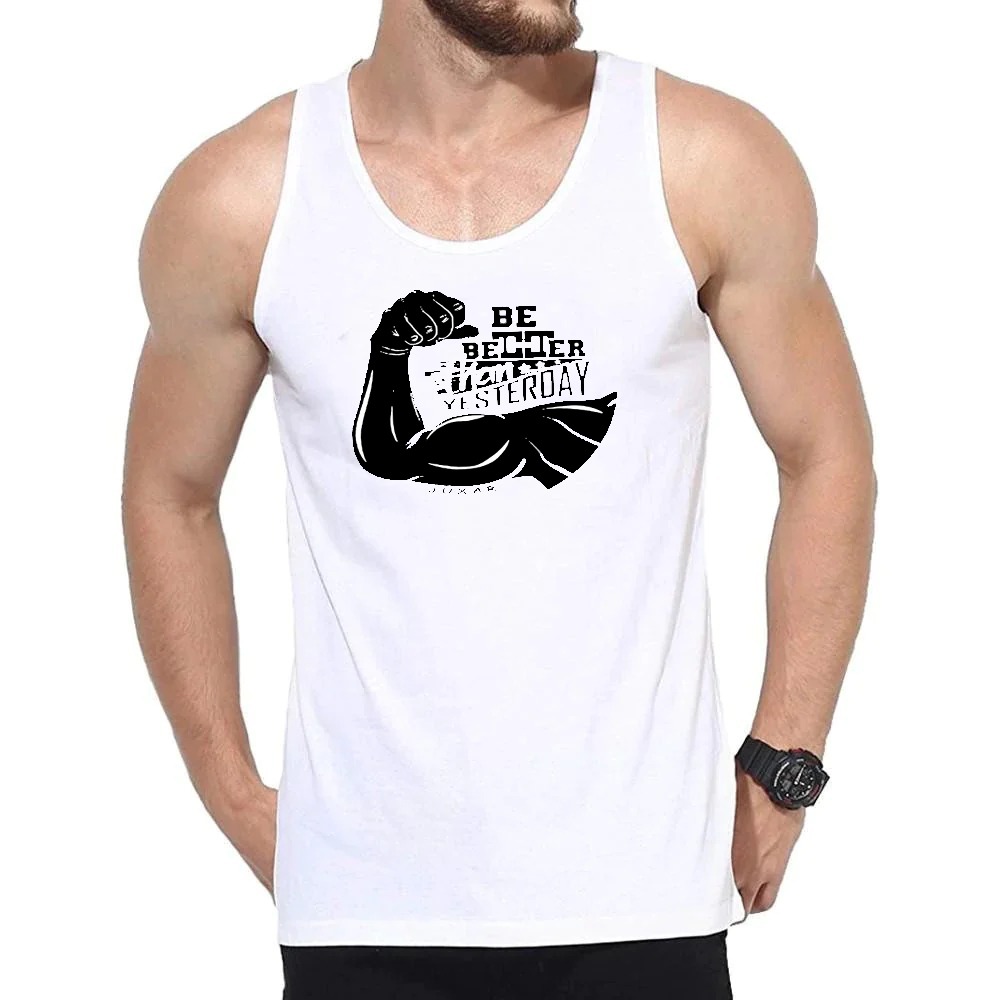 Gym Printed Sando tank for Men