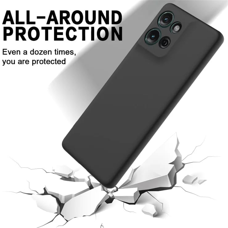 Motorolla Moto G 5G 2025 Matte Black Soft Silicone TPU Back Cover – Slim Shockproof Case