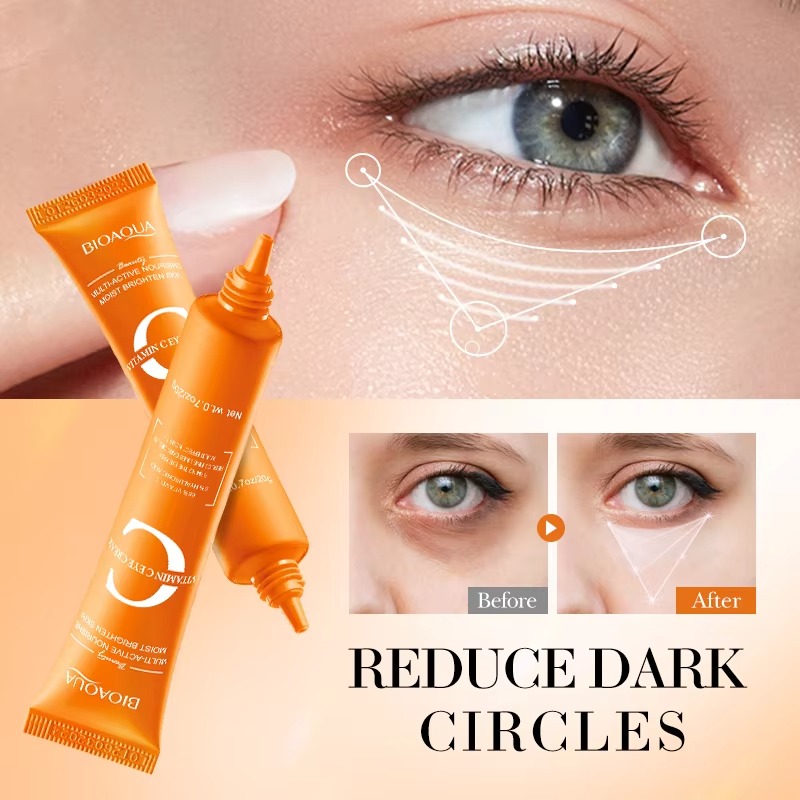 Bioaqua Multi-Active Vitamin C Eye Cream – 20g | Brightening & Nourishing