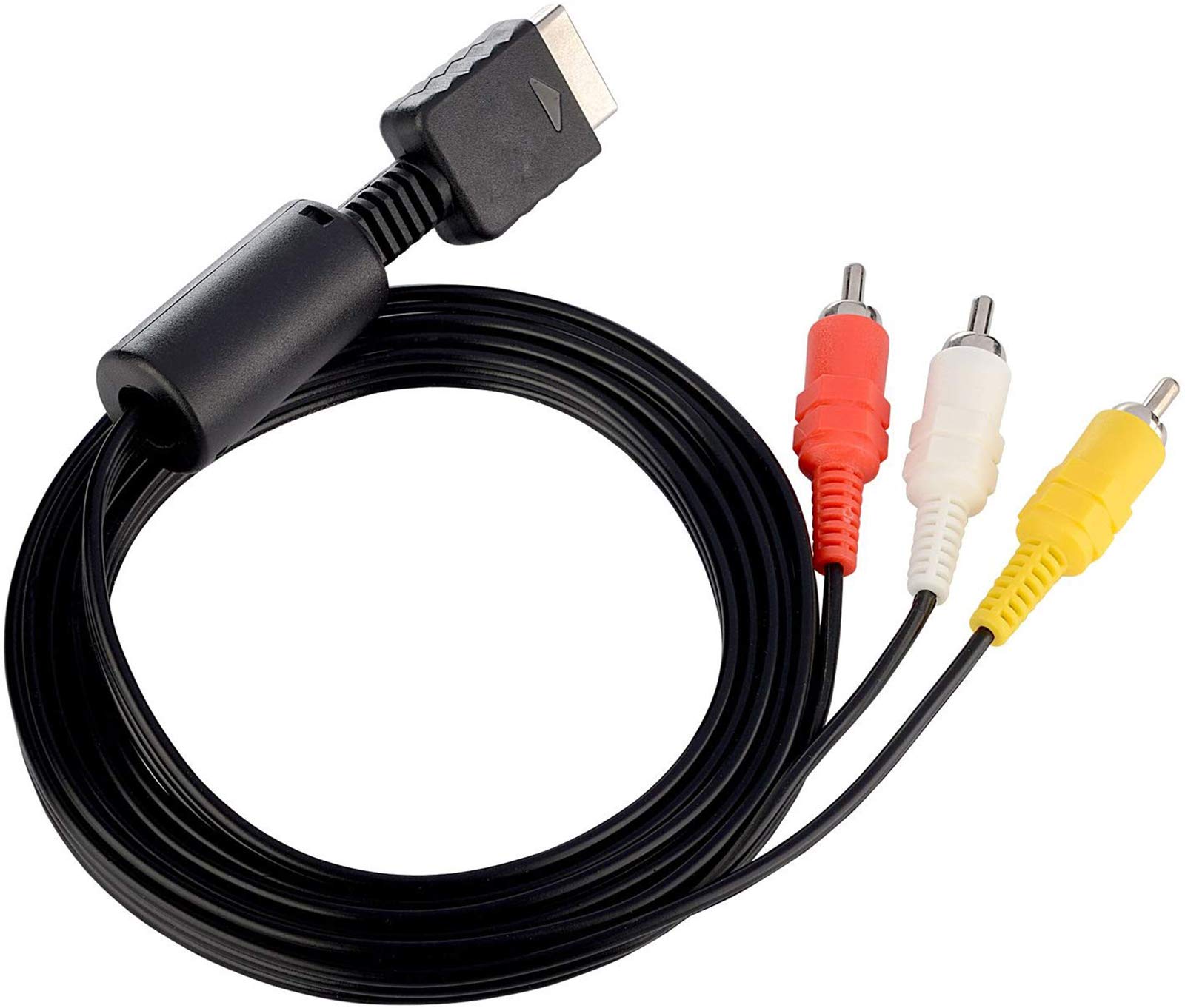 AV Cable for PS2 & PS3 – RCA Audio Video Cord for Sony PlayStation