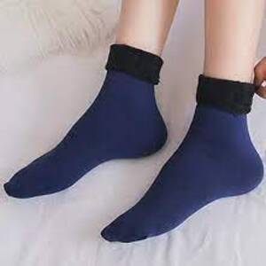 Women Winter Woolen Thermal Socks - Thick, Soft, Adjustable Size M-XL