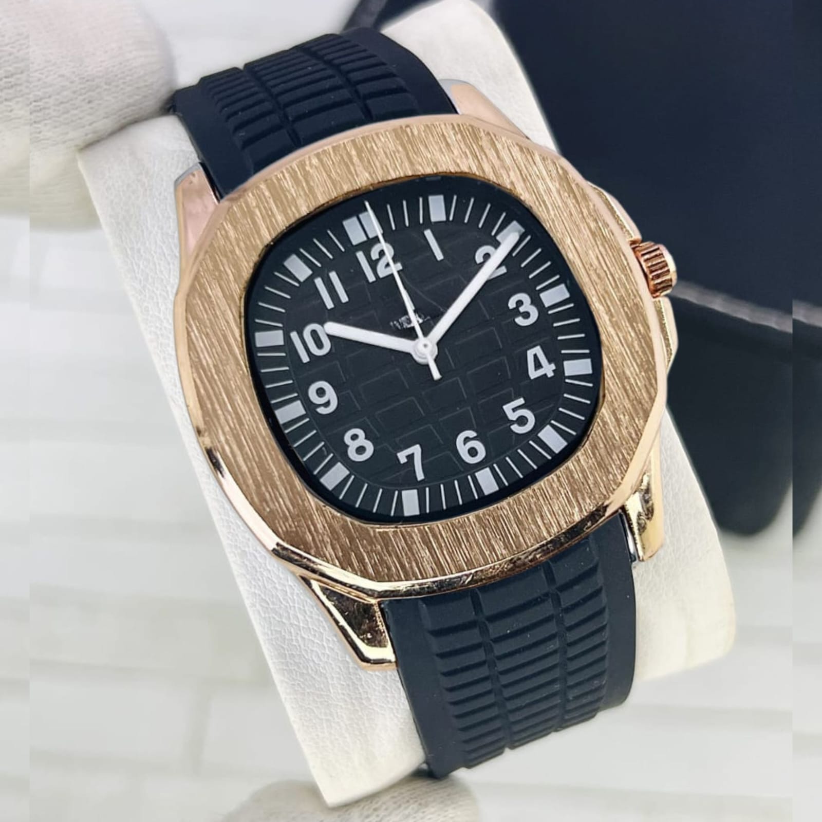 Watch For Mens Nautilus Design Rubber Strap | Watch For Girls | Watch For Men & Boys | Watch For Boys | Stylish and Durable design Perfect For Sports And Outdoor Activities Comfortable To Wear With Adjustable Strap
