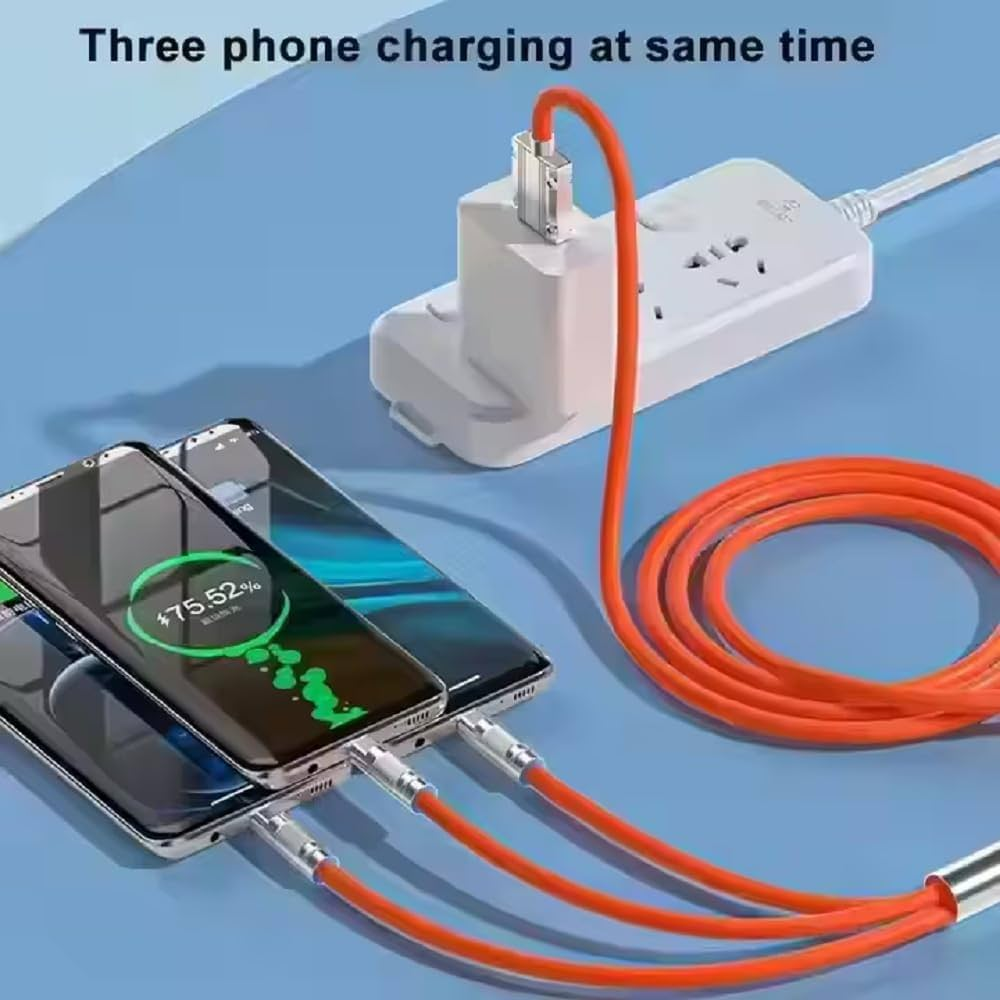 Original 3 in 1 Fast Charging Cable | Type C Charging Cable | USB Data Cable | Fast Charging Cable for Android | Original Type C Cable