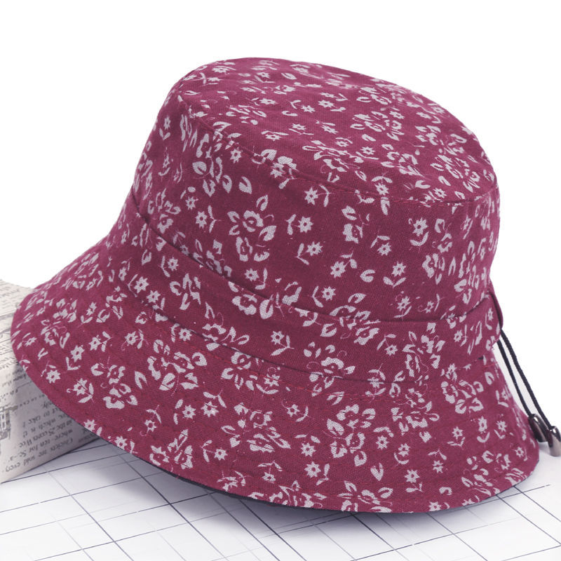 Old man hat female grandmother spring 