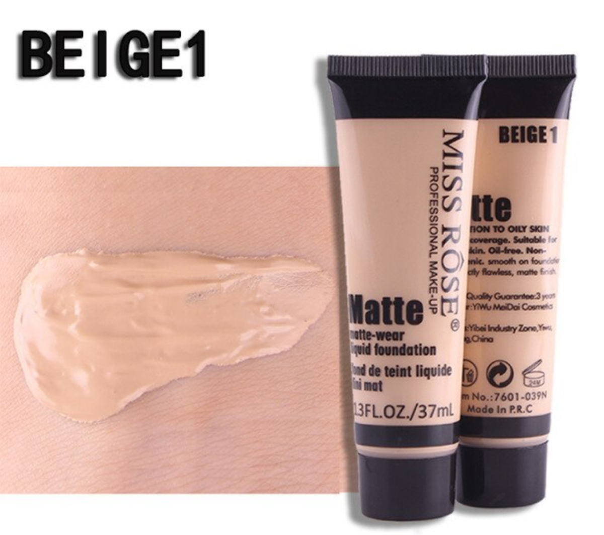 Long Lasting Liquid Full Skin Coverage Soft Matte Foundation 37ml
