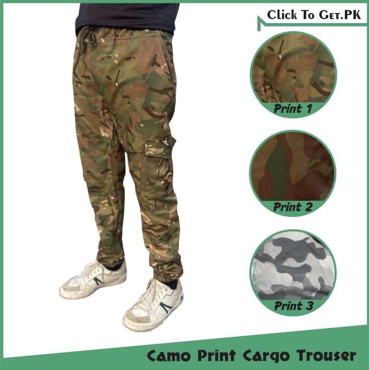 Men's Camo Cargo Pants Lightweight Wild Army Military Outdoor Trousers with 6 Pockets / Camo Pants Cotton Casual Work Hiking Pants with 6 Pockets