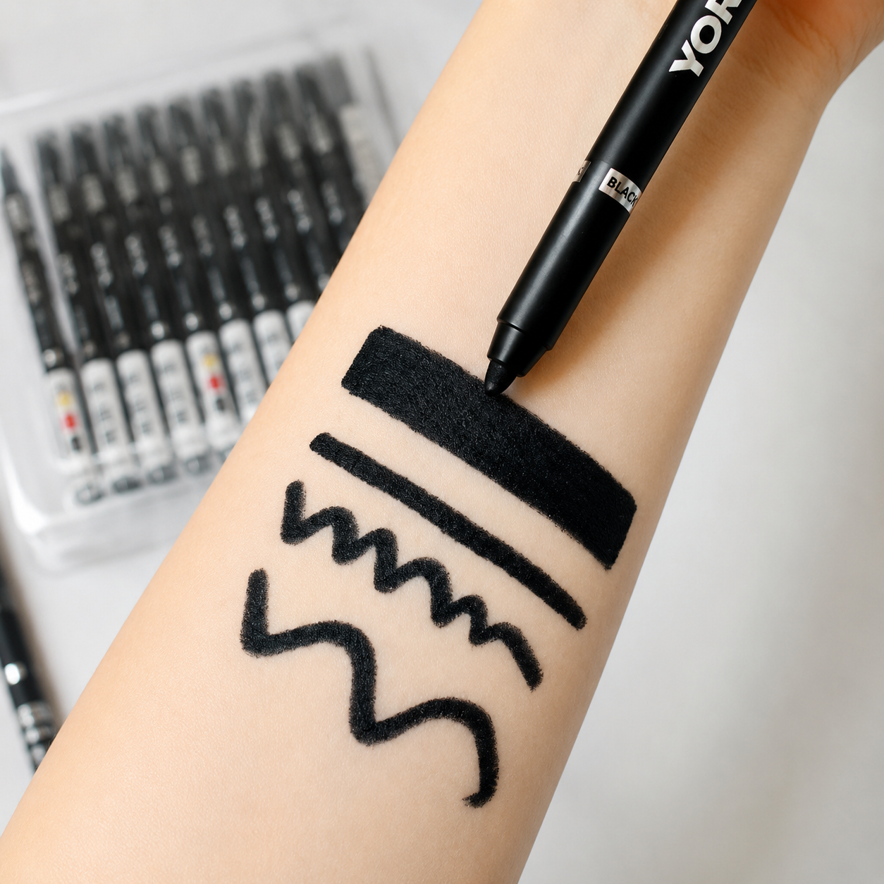 3 in 1 Eyes Kajal Pencil | Waterproof Long Lasting Eyeliner | Black White Nude Eye Pencil for Waterline, kajal stick