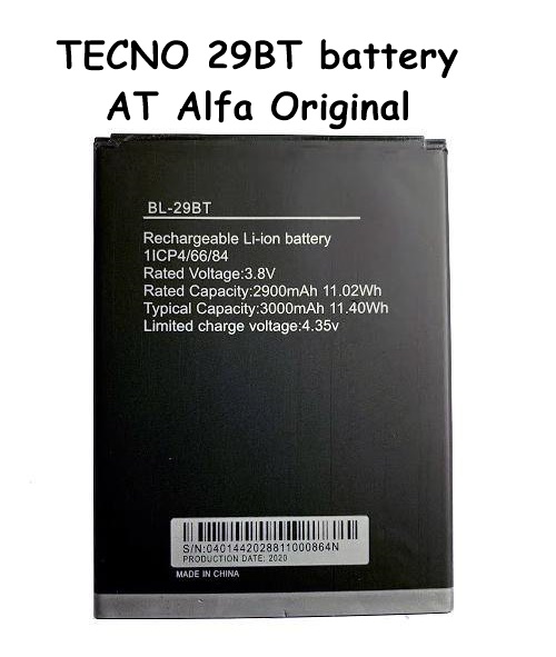 TECNO Spark Go KC1 Battery Battery Replacement BL-29BT BL-29Bi Battery  with 3000mAh Capacity by AT Alfa