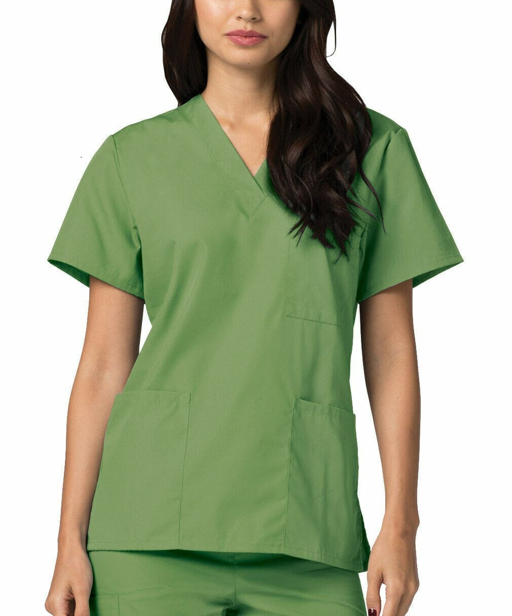 scrubs for doctors Olive V-Neck Scrub 