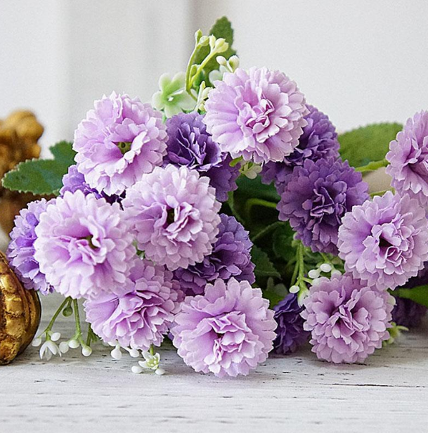 Artificial Lilac Silk Flowers Head Plant Bouquets Party Wedding Home Decor