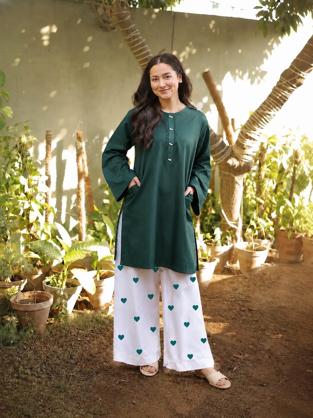Women & Girls 14 August Dress 2026 – Pakistan Independence Day Green White Outfit