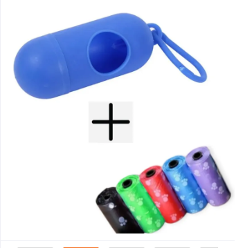 01 Dispenser + 05 Rolls Disopsable Baby Diapers Bag Box Kit Portable Baby Diapers Platics Bags Pet Waste Bag Box Kit Portable Baby Diapers Platics Bags Rubbish Bags Garbage Bag Removable Box Nappy Bag with Rope/hooks