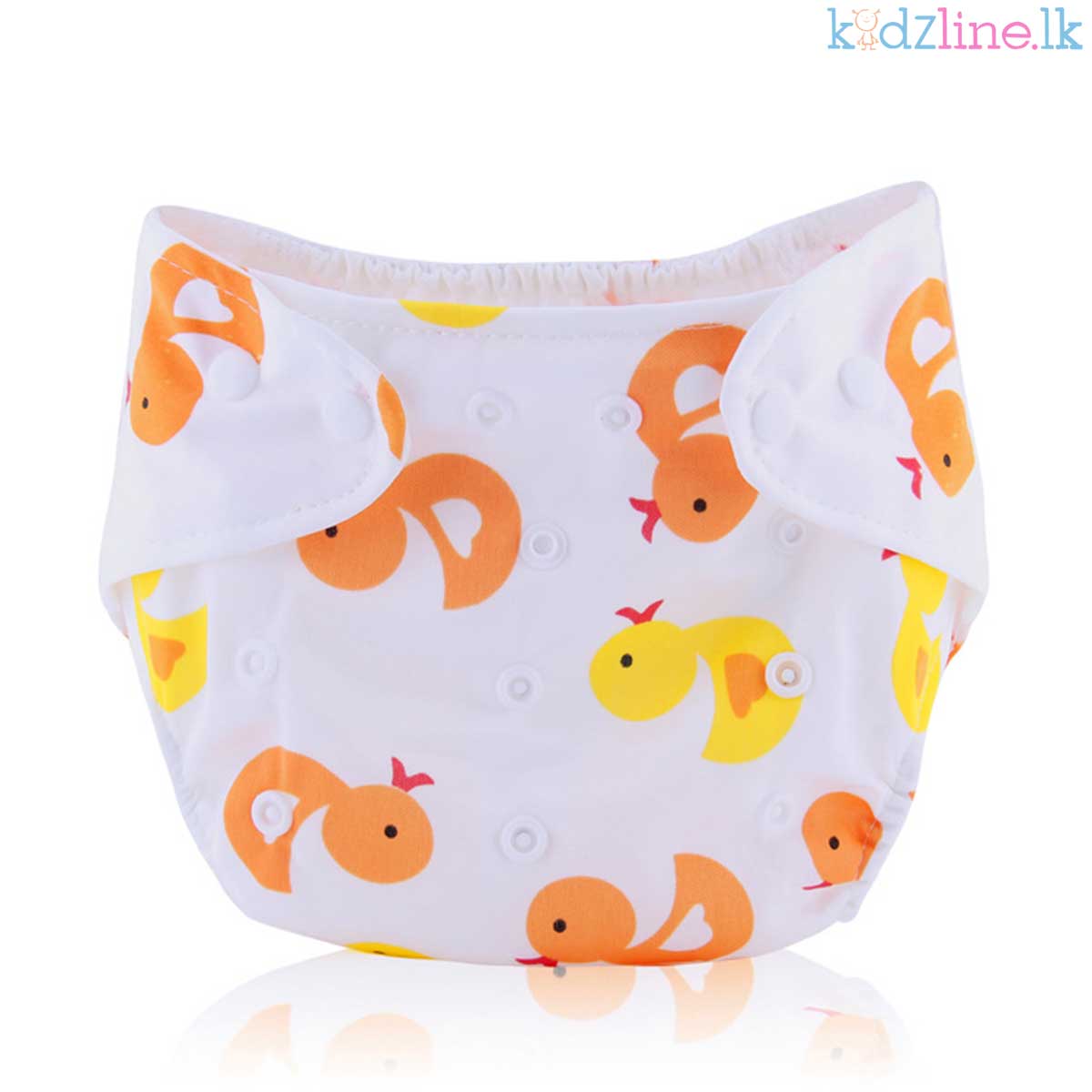 Adjustable All-in-One Cloth Diaper with Absorbent Inserts, Waterproof, Washable, Reusable for 0- 60 Months