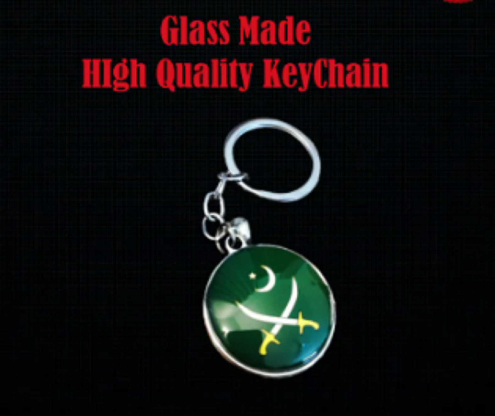 Love Pak Forces Keychain Crystal Glass Key Chain | Pak Army Key Rings ...