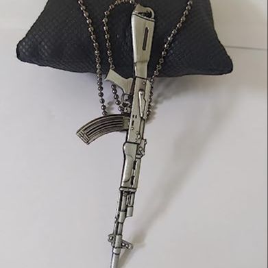 Modle AK-47 Chain And Pendant Stainless Steel Necklaces For Men