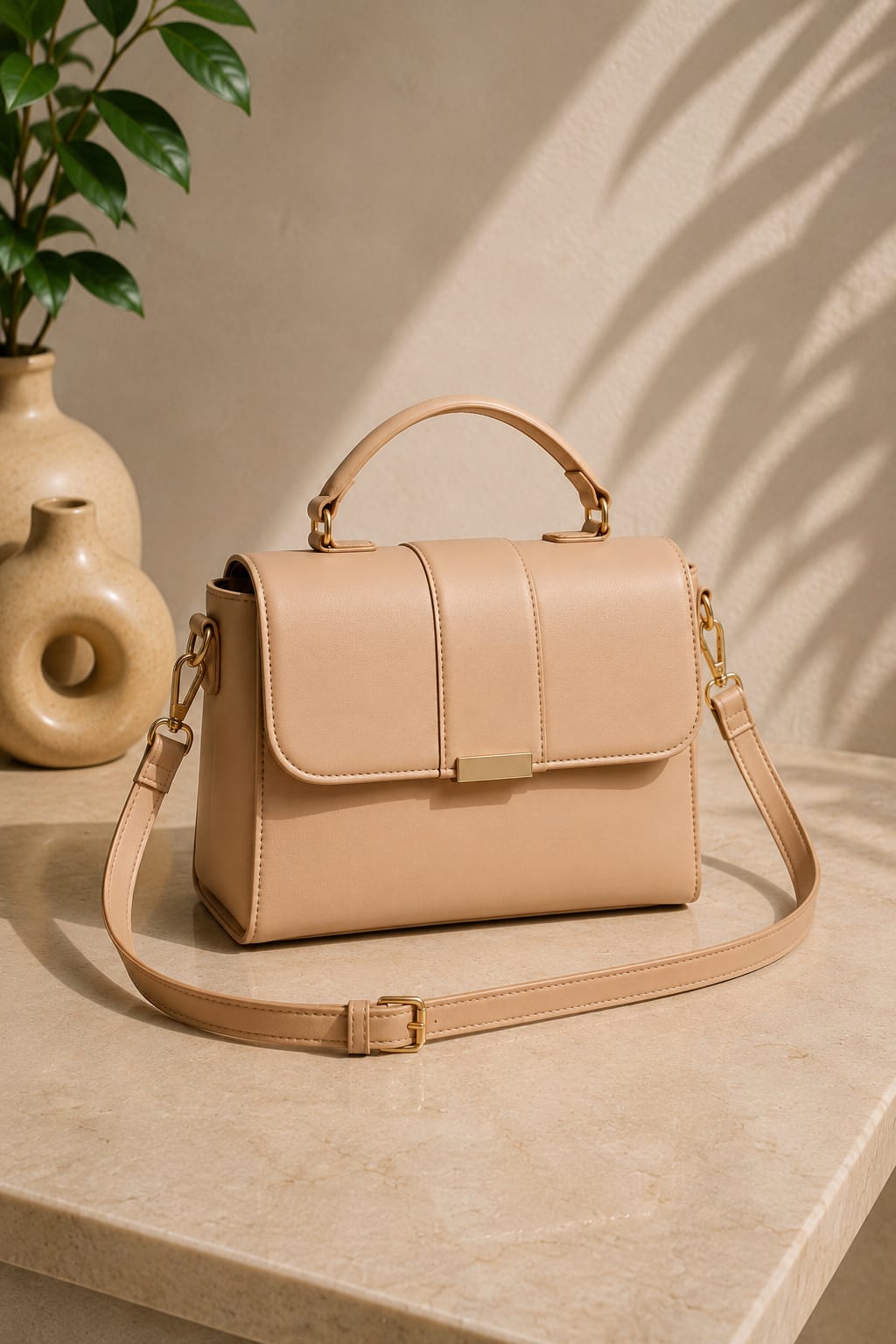 Leather Underarm Shoulder Bag for Women – Large Capacity Summer Handbag with Zipper Closure & Painted Edge