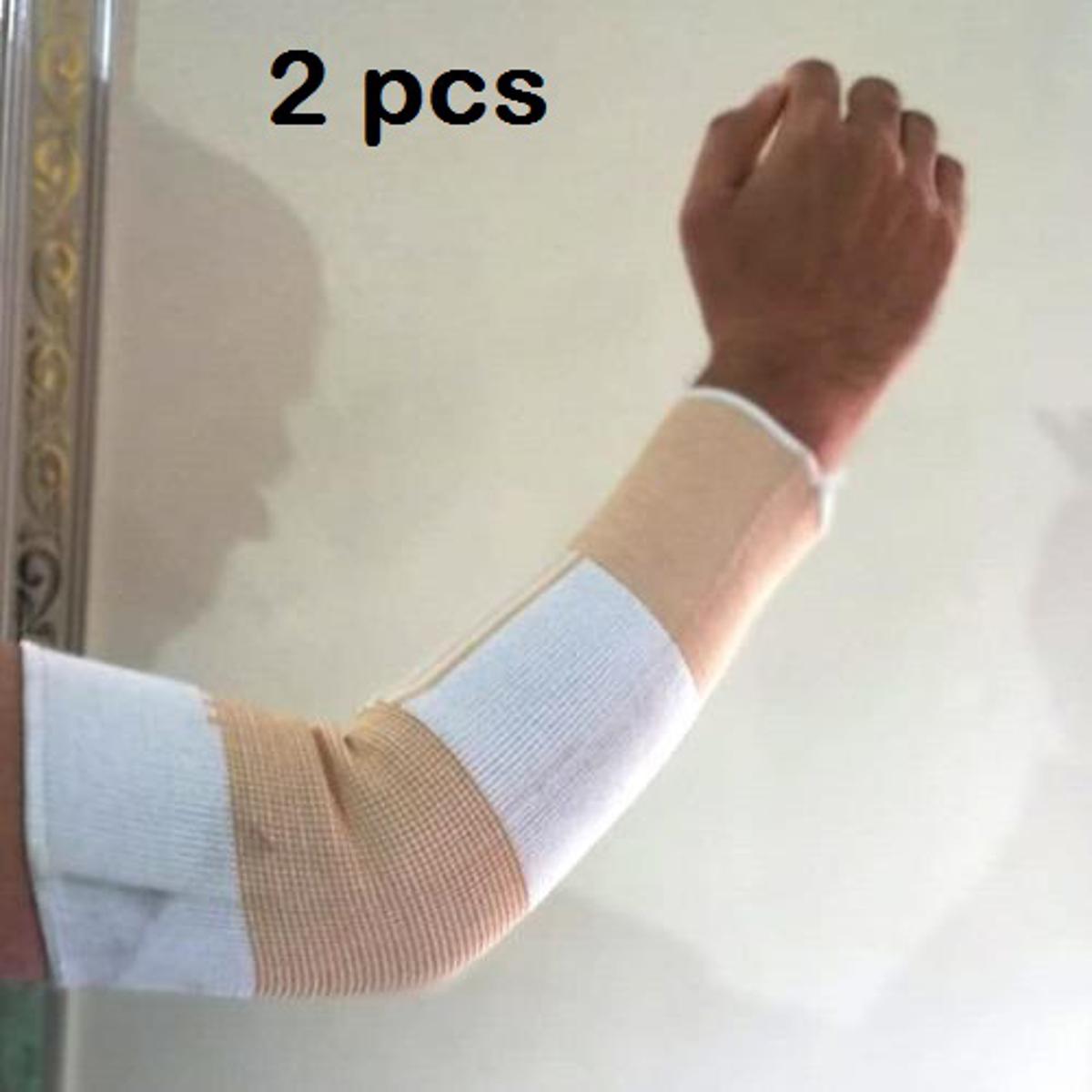 One Pair  Elbow 12 Inches Support Of Let and Right Tubular Sleeve Brace Arm Pain Injury Work Gym Sport Tennis Golfers