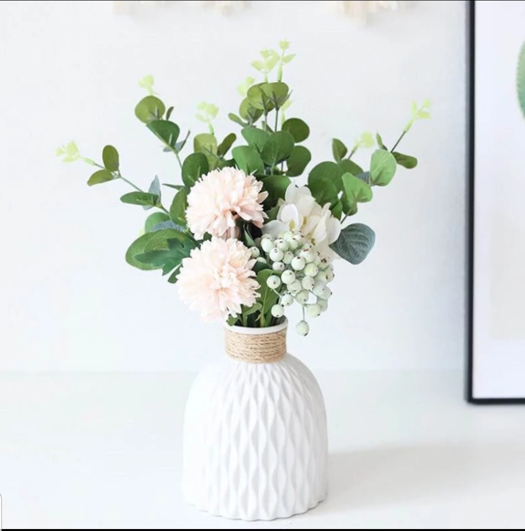 Plastic non breakable vases decoration home