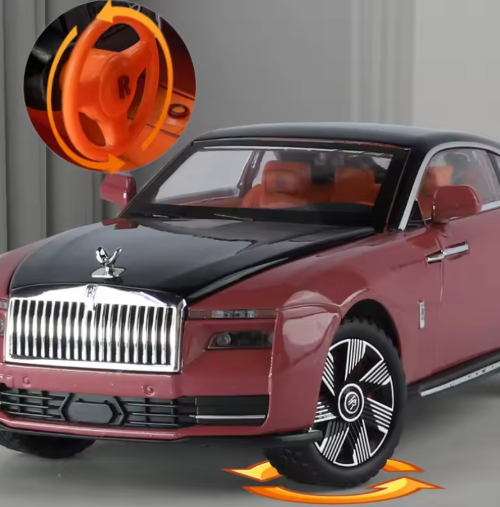 1:24 Rolls Royce Spectre Alloy Diecast Car Model – Sound & Light, 5 Doors Open, Luxury Collectible Toy Car for Kids & Gifts view 6