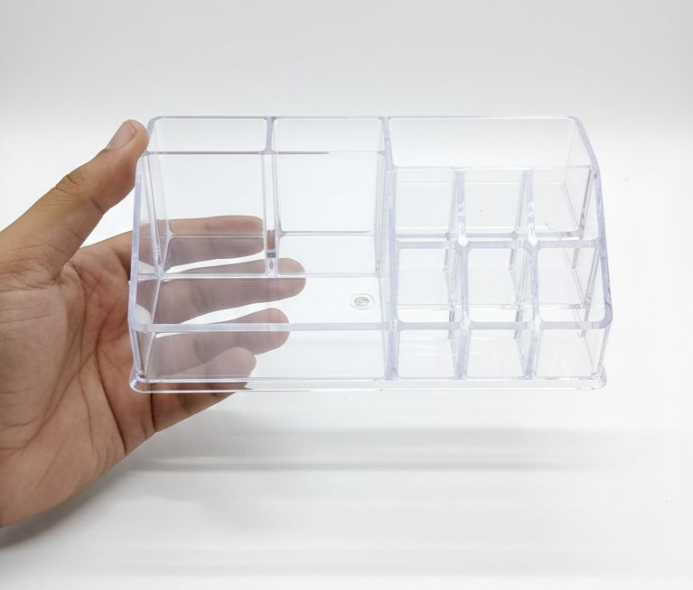Multi-Functional Makeup Organizer with Drawer and Handle – Desktop Cosmetic Storage Box, Dustproof and Tidy Display Case