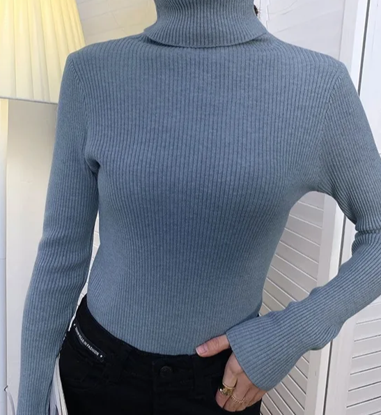 Slim Fit High Neck for Ladies Women - Warm Turtle Neck for Girls - High Quality High Neck Comfortable Fit- Winter Stuff