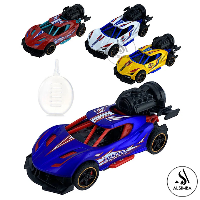 Super Speed Racing Rock Monster Smoke Spray Function Pull Back Diecast Metal Model Car For Kids Size 5 Inches