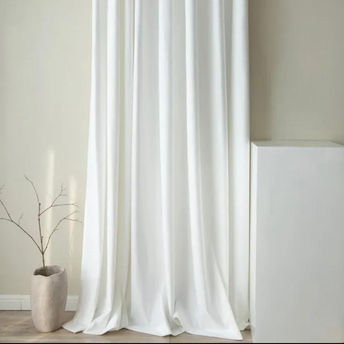 Imported Soft Velvet Curtains, ( 1 Piece) Premium Quality Luxury China Velvet Curtains, Size 4.5ft*8.5ft - Available in Elegant Colors And Shades.