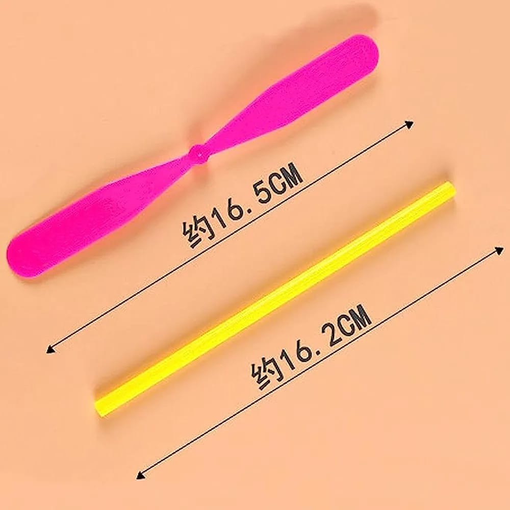 10/20/100pcs Novelty Plastic Bamboo Dragonfly Propeller Outdoor Classic Toy Kid Gift Rotating Flying Arrow Multicolor Random Color