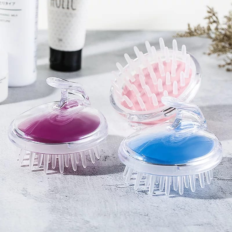 Hair Wash Brush Hair Scalp Massage Brush Head Anti Dandruff Haircare Massager Someday Silicone Comb Brush Scalp Massager Bath And Shampoo