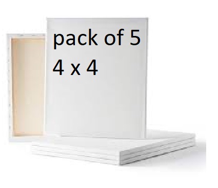 Pack of 5 Canvas for Painting - All sizes For Painting Blank White ...