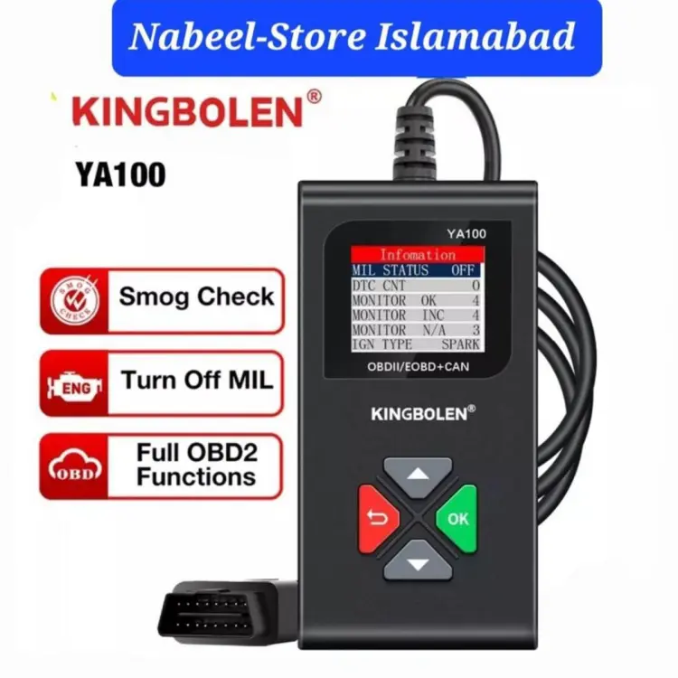 KINGBOLEN OBD2 Scanner,Code Reader Automotive Engine Light Check Scan Tool  Checks O2 Sensor and EVAP Systems with Full OBD2 Functions,Supports Mode6