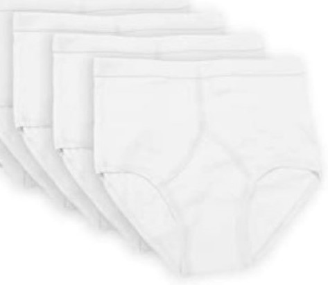 ( Pack Of 3 ) Underwear Men's And Boy's Brief Cotton Important Finest Quality Underwear in White Color Very Comfortable