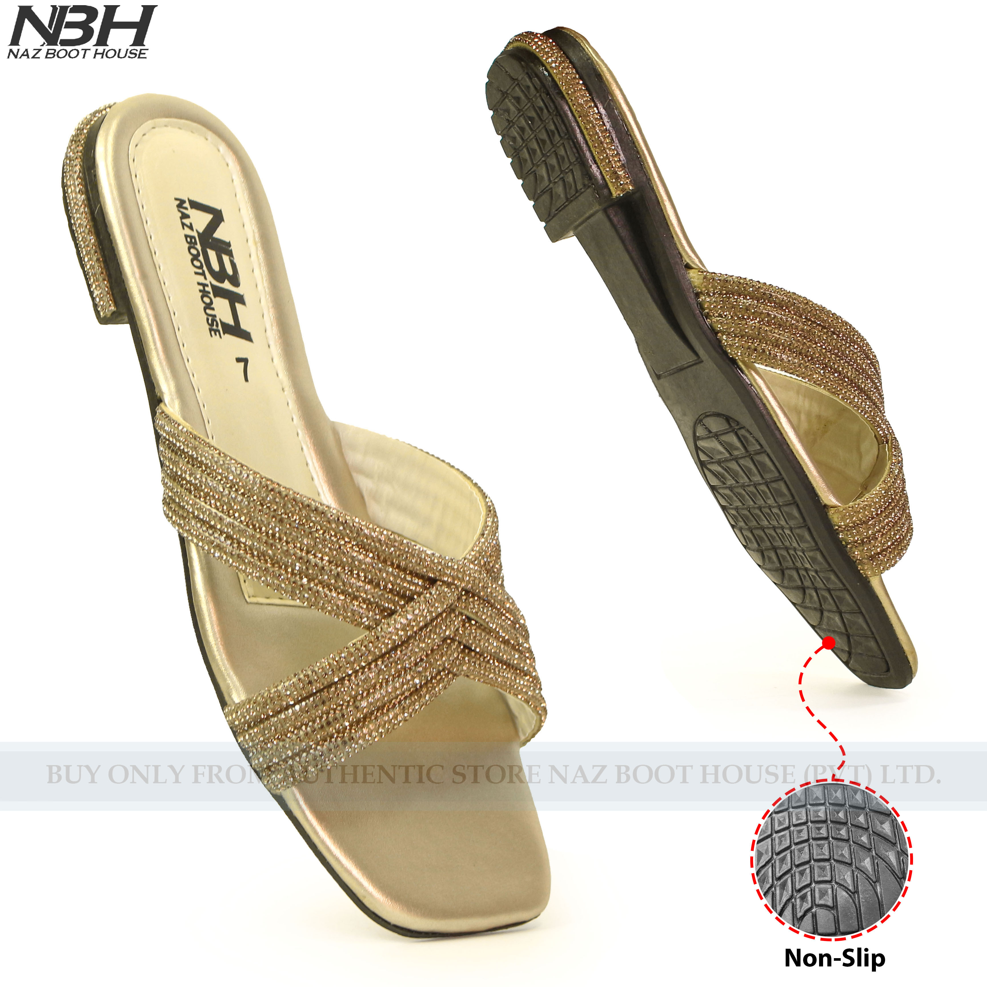 Fancy Slippers For Women - Non Slip Single Strap And Comfortable Slides For Women - Lightweight Sleepers For Girls - Shoes For Women - Women Slippers - Ladies Chappal - Chappal For Women - New Slippers For Girls - Perfect Gifts For Girls