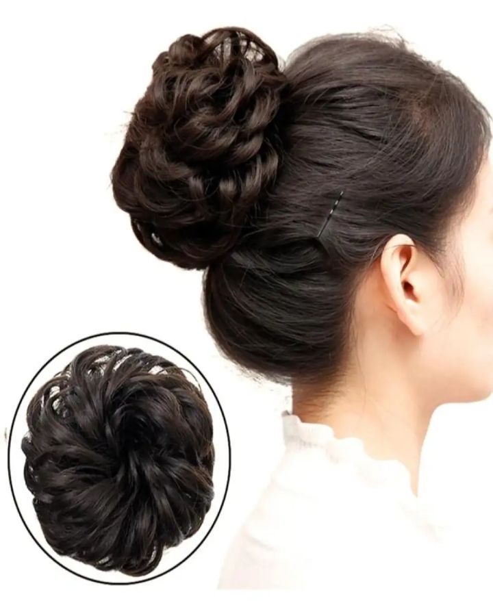 Synthetic Hair Chignons Elastic Scrunchie Extensions Hair Ponytail Bundles Updo Hairpieces Hair Buns Artical 637485961