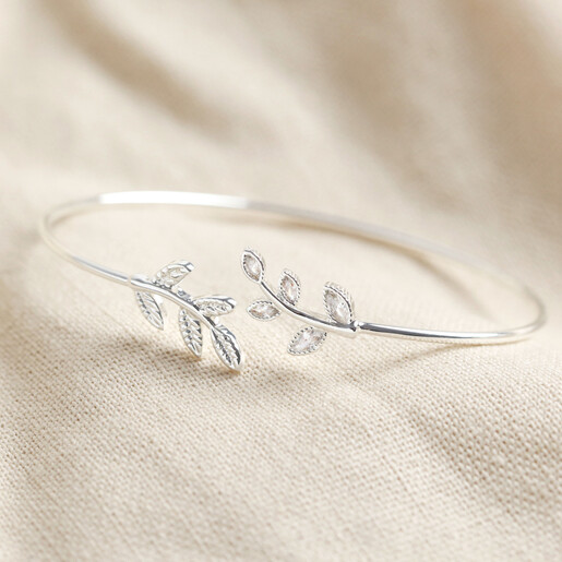 Leaf Bracelets & Bangles Fashion Open Bangle Women Cuff Bracelet