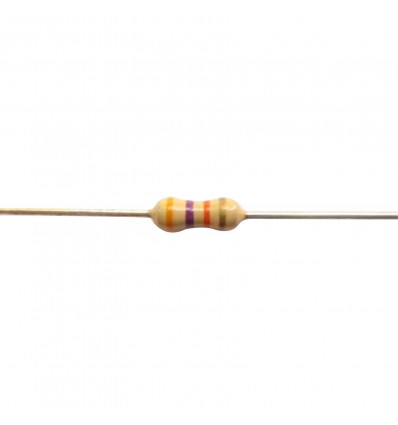 Pack Of 25 - Carbon Resistors 47K Ohm Resistance - 1/4W