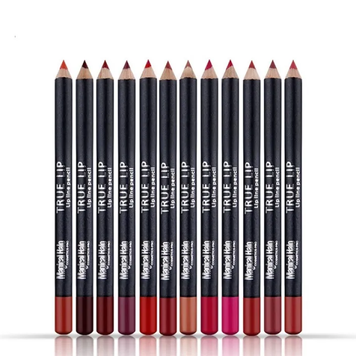 12/6Pcs Professional Lip Liner Set, Waterproof Matte Lip Liner Pencil, Smooth Lip Makeup Cosmetic Pen Set
