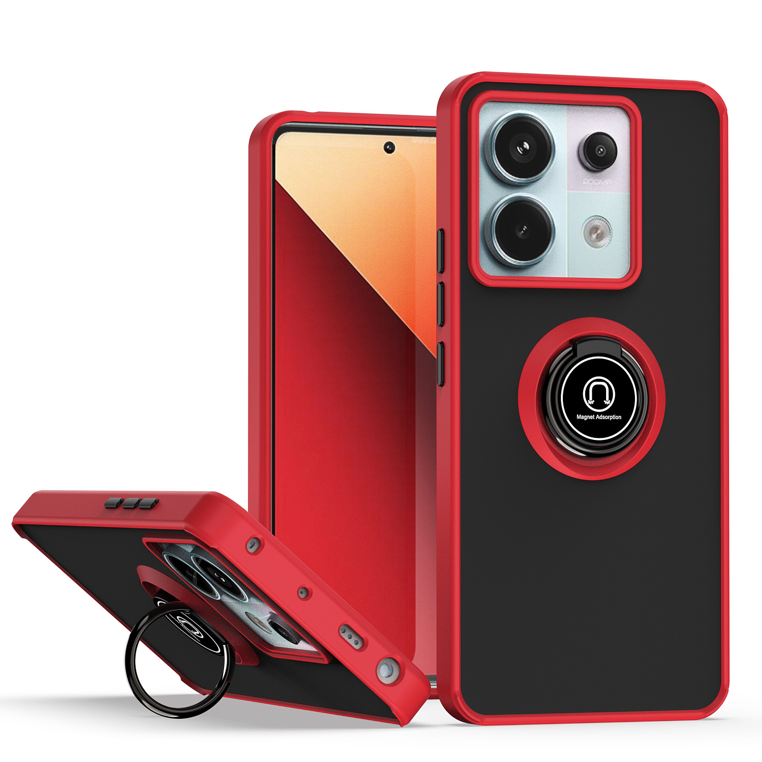 Multifunction Rugged Case Phone Case For Xiaomi Redmi Note 13 4G Shockproof Rugged Protection ...