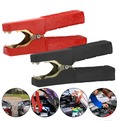 Car Styling Crocodile Alligator Car Battery Clips Clamps Plus And Minus Clips For Battery Red And Black Clips