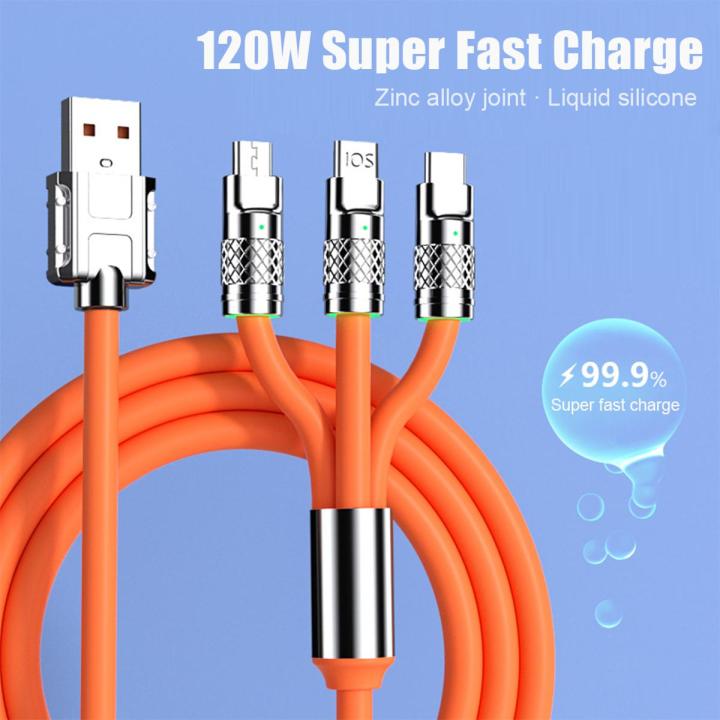 120w 3 in 1 cable Spiral Silicone Cable Protectors Charging Cable Protector Prevent Cable Break