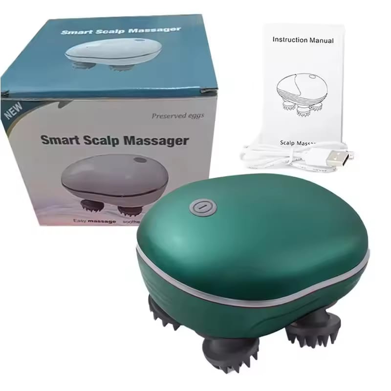 Electric Scalp Massager for Hair Growth | Wireless  Rechargeable Multi-Speed Head Massager | Smart Scalp  Massage Device for Men & Women Pakistan