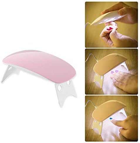 Portable UV/LED Gel Lamp – 6W Mini Nail Dryer with Foldable Stand